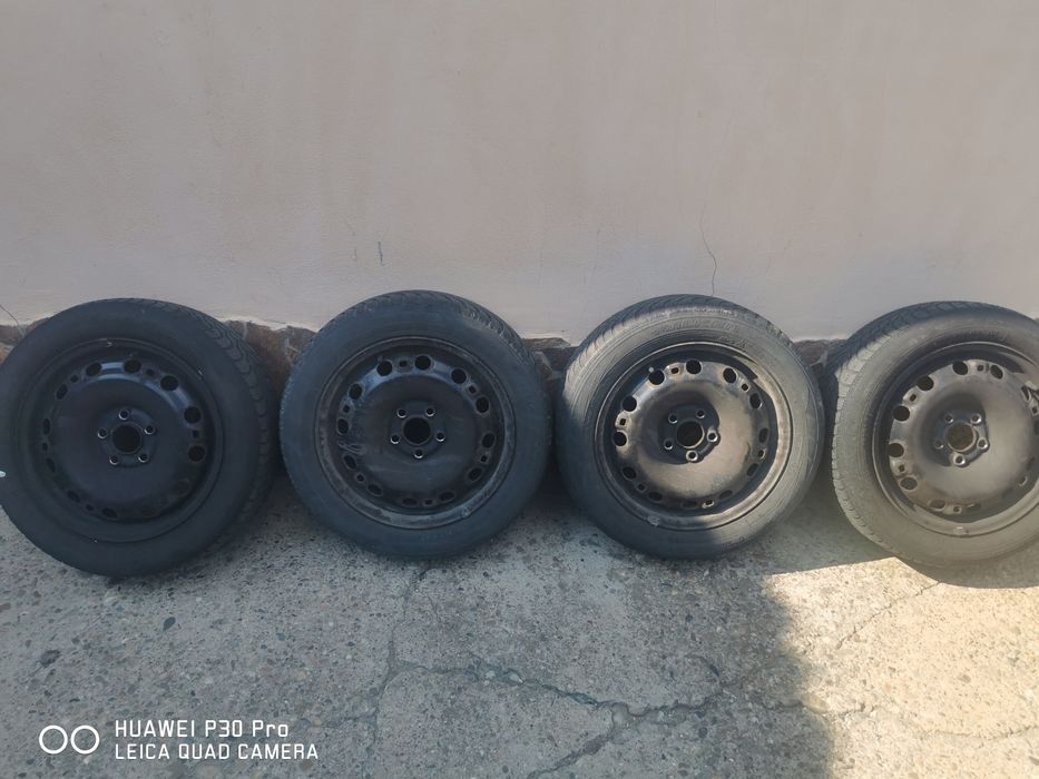 Jante vw, skoda, seat, Audi, Opel, cu anvelope iarna  5x100x15