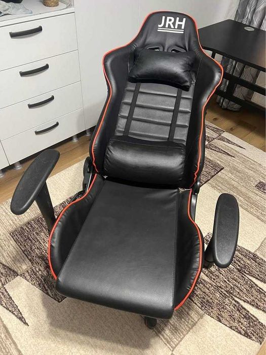 Vând scaun gaming JRH negru-rosu