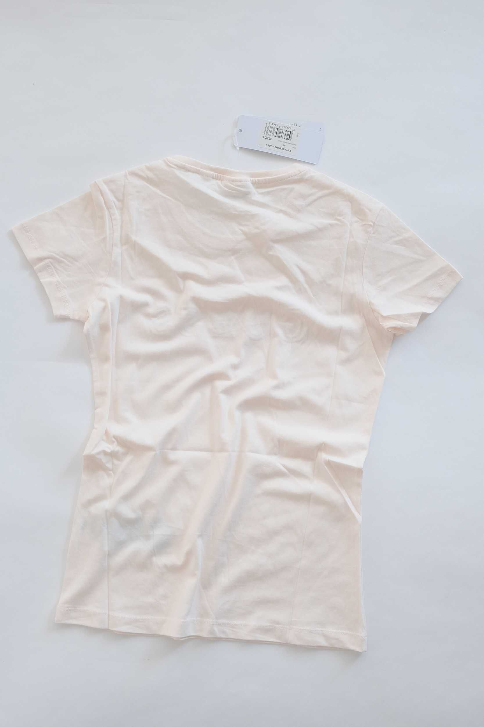 ПРОМО GUESS  S и M размер -Оригинална  бледорозова тениска с бродерия