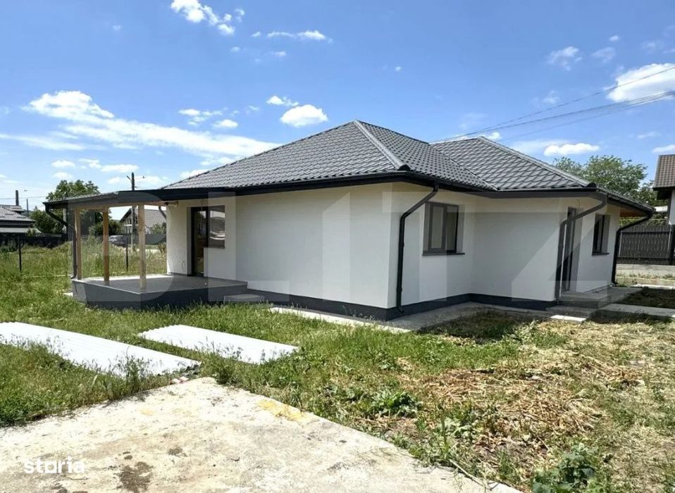 Casa de 4 camere, plan parter, 450 mp teren, Holboca