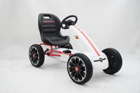 Masinuta GO Kart cu pedale Pentru copii de la Fiat Abarth #Alb