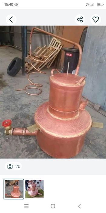 Vând cazane de țuică din cupru alimentar