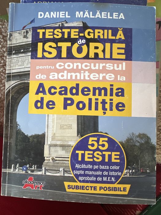 Vând cărți pentru Admiterea la Academia de Poliție-noi nouțe