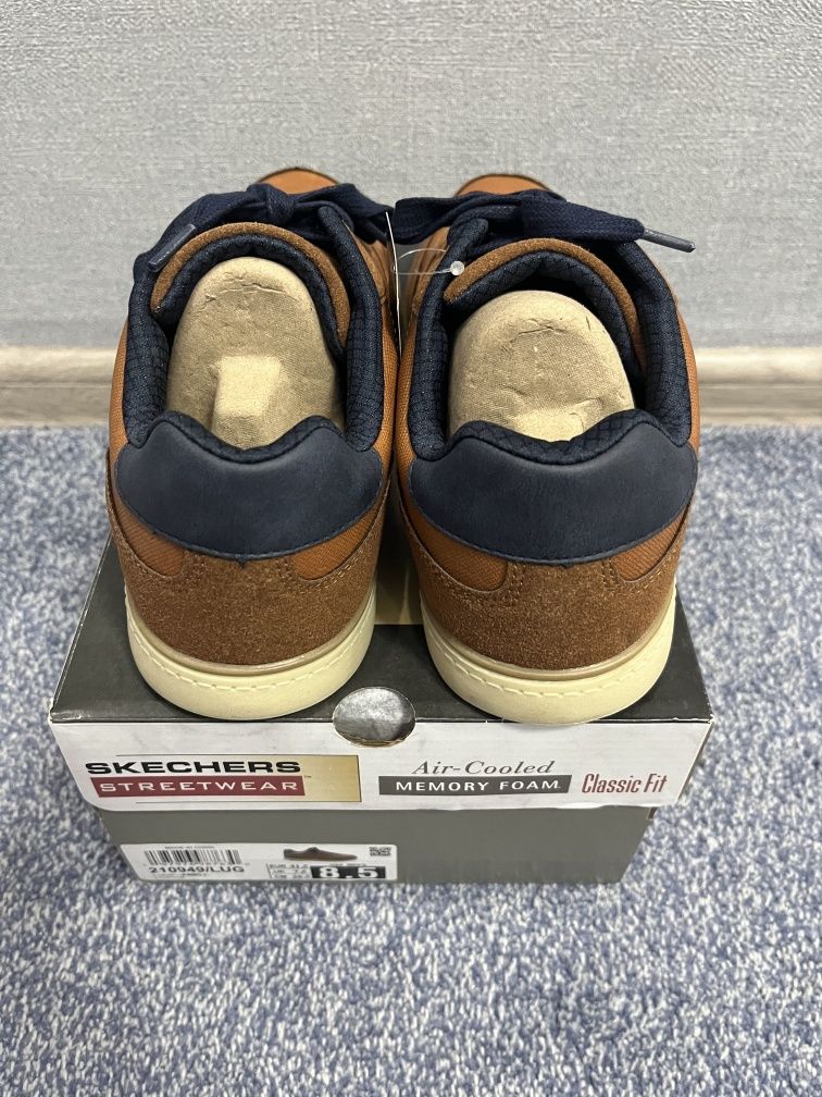 Новые кроссовки туфли оксфорды Skechers, размер 41.,5-42, оригинал из