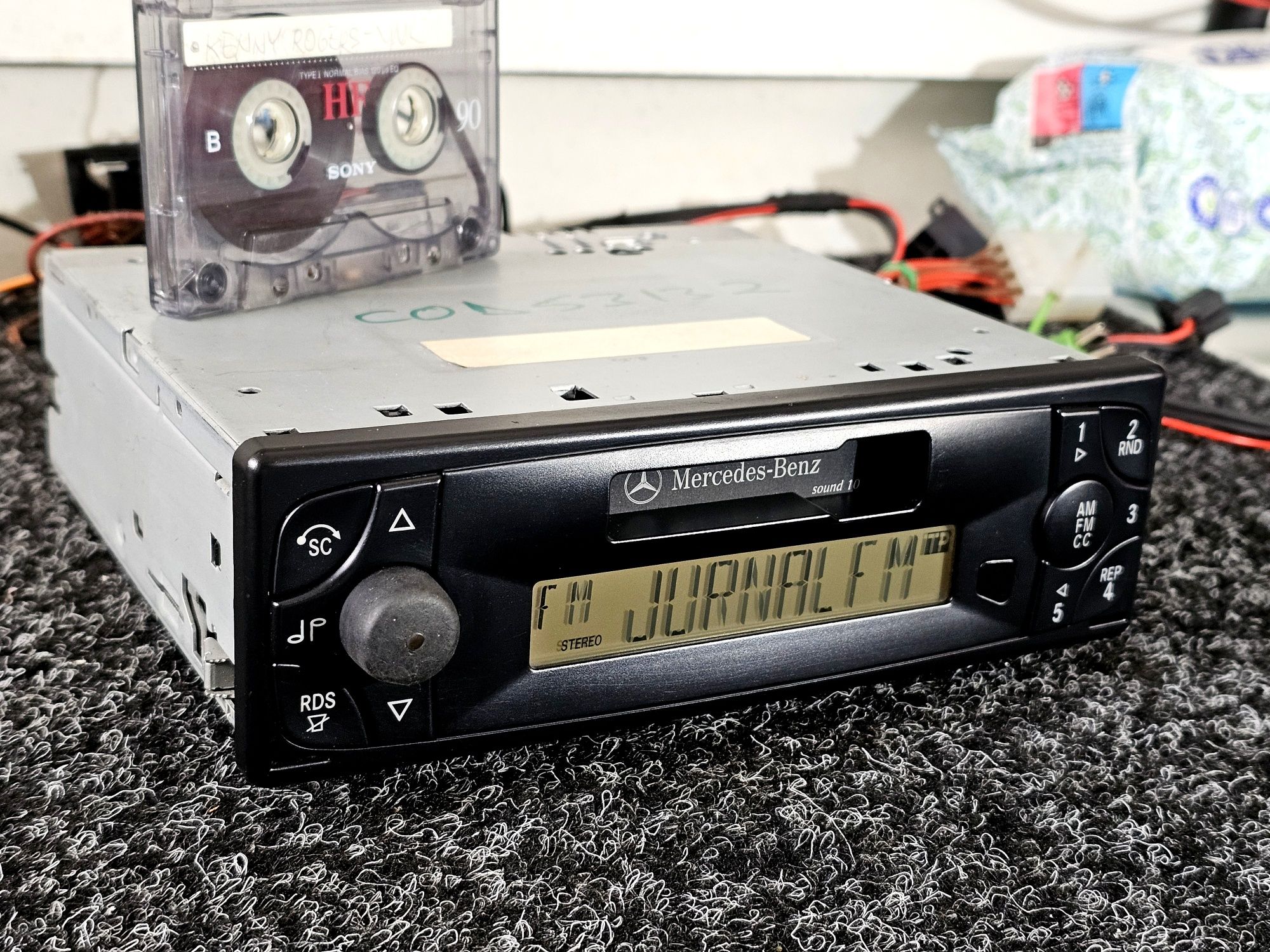 Radio casetofon MERCEDES BENZ sound 10, be-6044, retro mobil