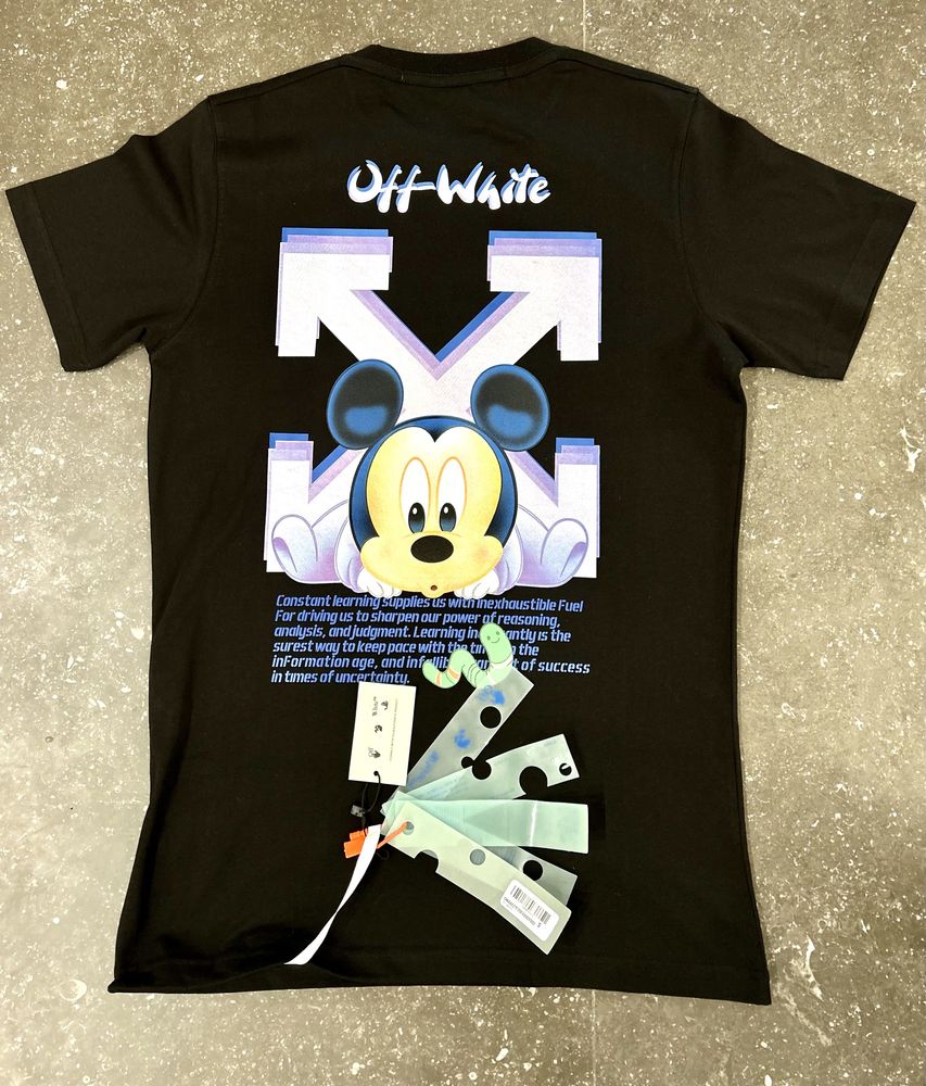 Tricou Off White Mickey Mouse• Calitate Luxury• 100% Bumbac