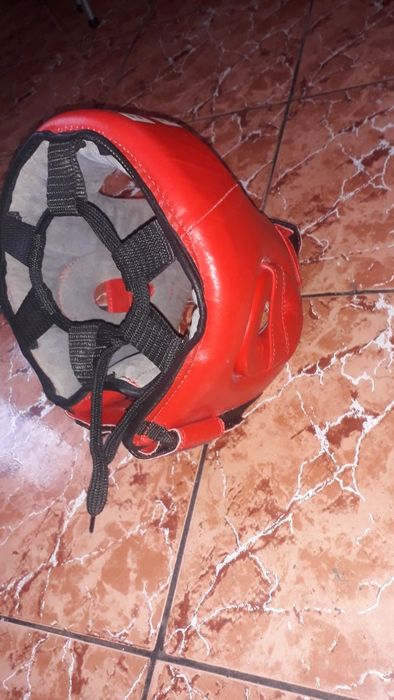 Casca din piele protectie  arte marțiale,k1 etc