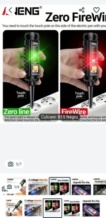 Creion de tensiune Aneng, ABS, 220-250