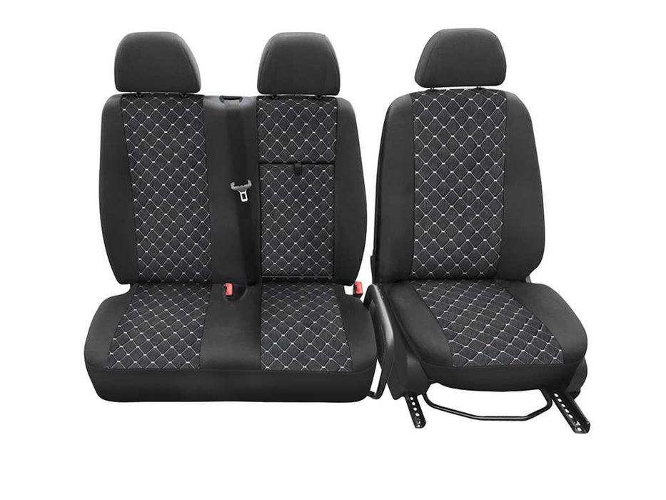Тапицерия за Mercedes Sprinter / Мерцедес Спринтер 2006г+ 2+1 бял шев