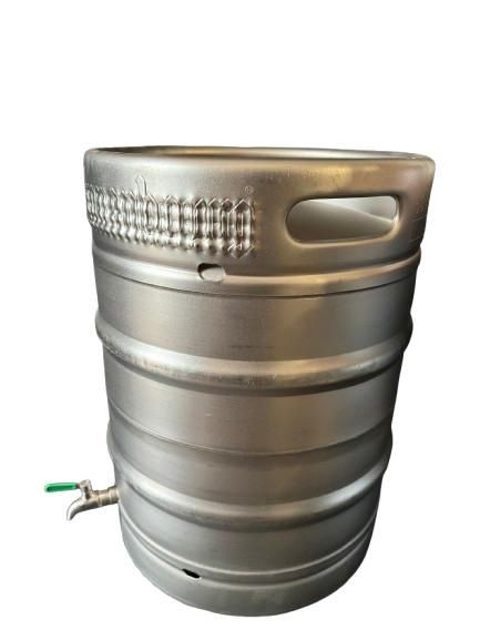 Butoi inox 50 litri Reconditionat  cu robinet inox și capac nou
