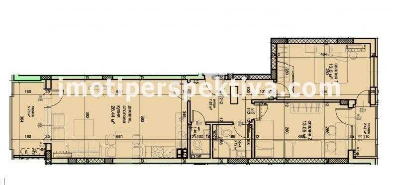 Продава се Тристаен апартамент в Пловдив, Христо Смирненски - 102 кв.м за 1491 €/кв.м - Снимка #3
