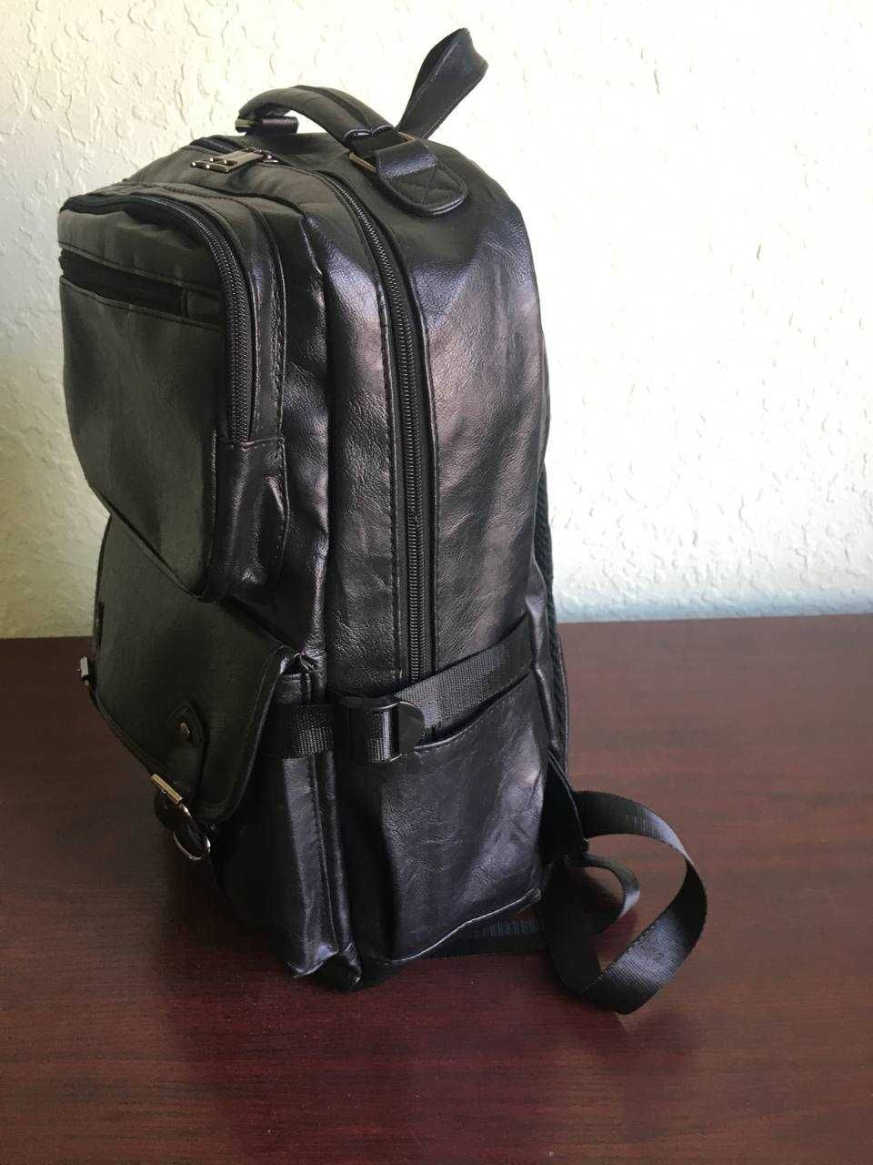Рюкзак черный кожзам