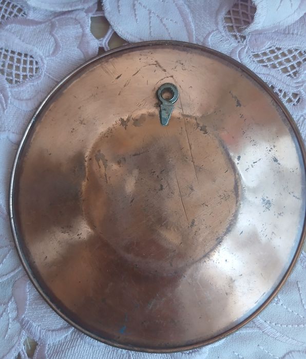 farfurie decorativa din cupru