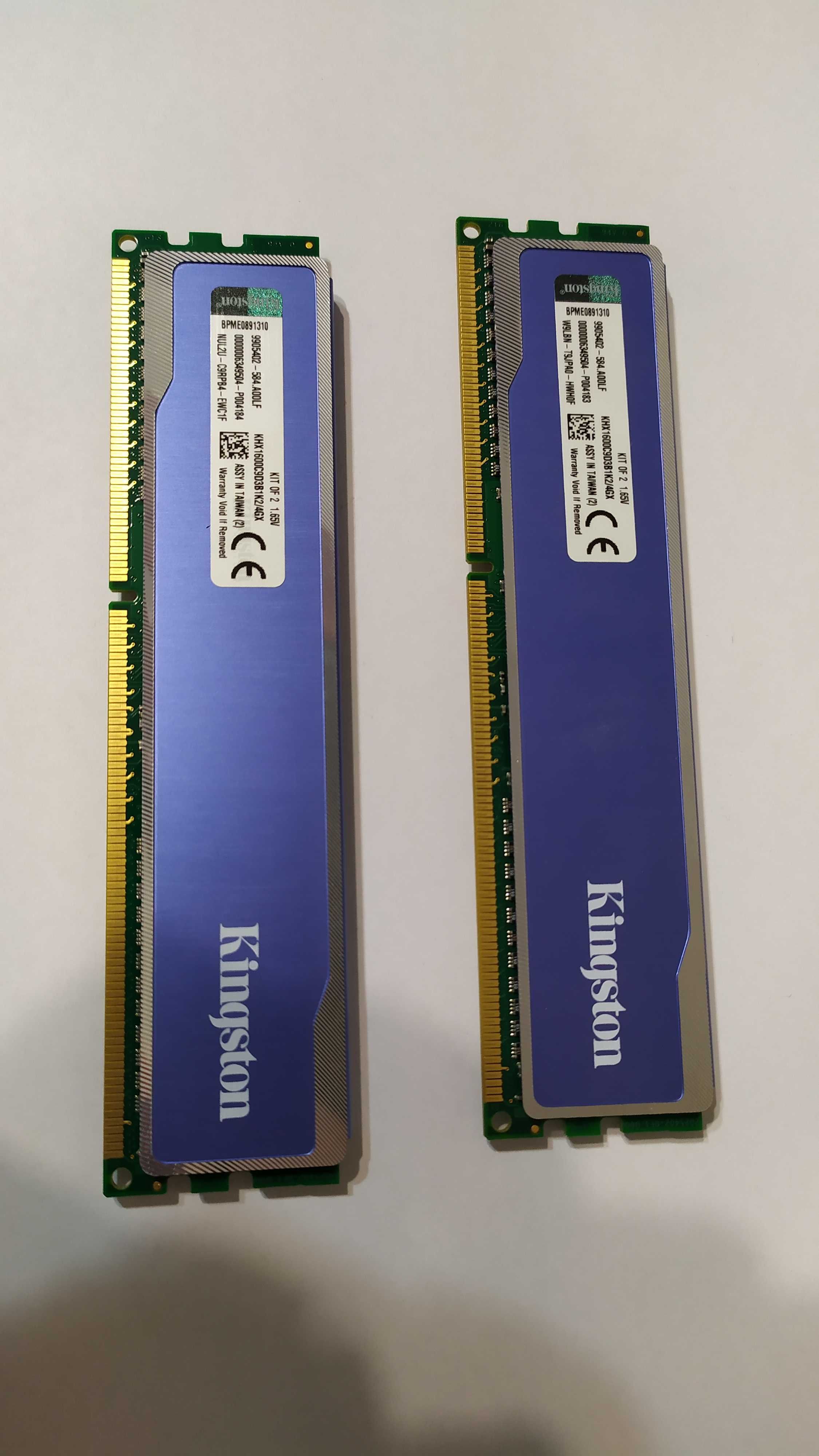 RAM DDR3 Hyper X 2бр. по 2GB.