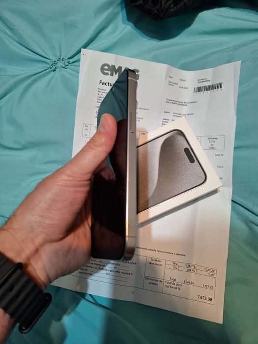 Iphone 15 pro max impecabil , factura , garantie 2027