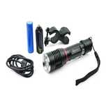 Lanterna reincarcabila cu Led cree 800lm 10W suport pentru bicicleta