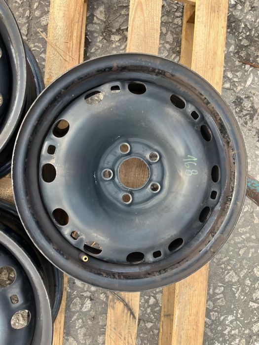 1бр джанта тенекиена Skoda rapid Seat Audi 5x100 6c0601027 et38 6j