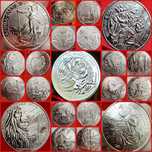 UK Royal Mint Britania Mituri monede lingou argint 999