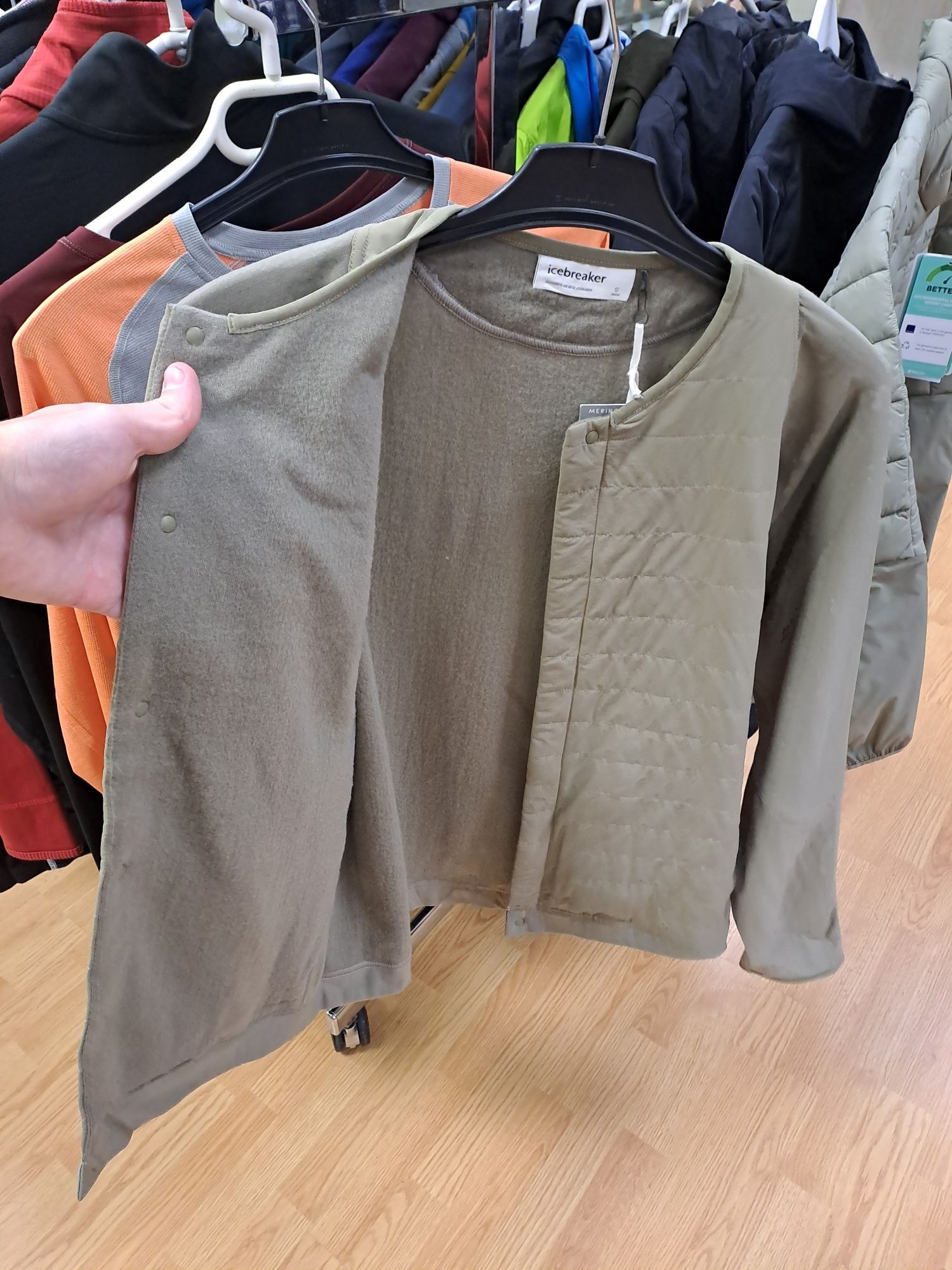 Icebreaker Real Fleece Hibrid Cardigan Men S, M, L. Cod A1