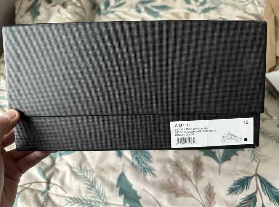 Amiri MA-1 Cu Cristale Alb si Negru