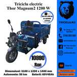 Tricicleta electrica NOUA Thor MAGNUM2 motor 1200W Agramix