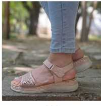 Розови дамски сандали