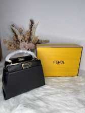 Geanta Fendi Peekaboo Mini piele naturala 100% prezentare completa