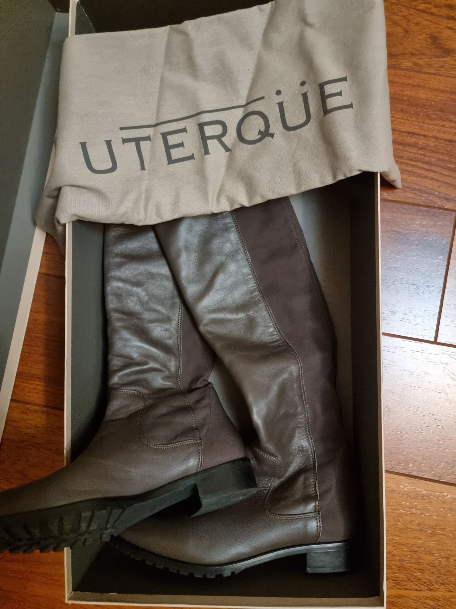 Cizme de piele Uterque 38