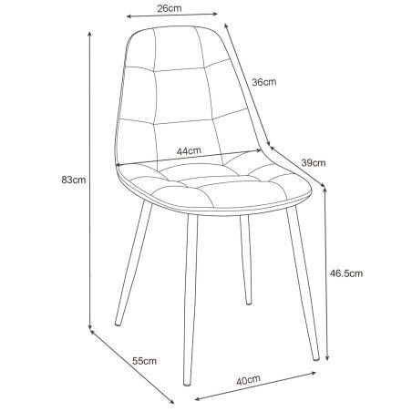 Set 4 scaune dining tapițate pret/set de 4 bc