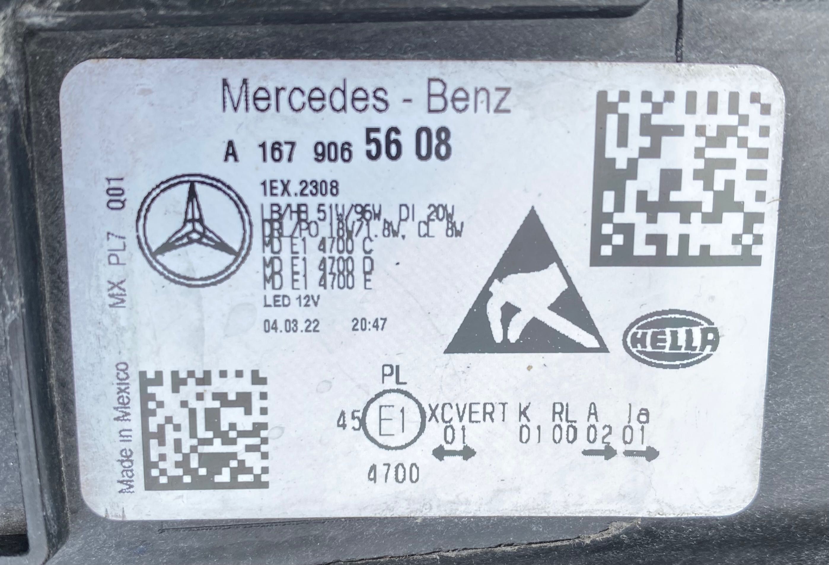 Фарове far MULTIBEAM LED фар за Мерцедес ГЛЕ Mercedes GLE W167