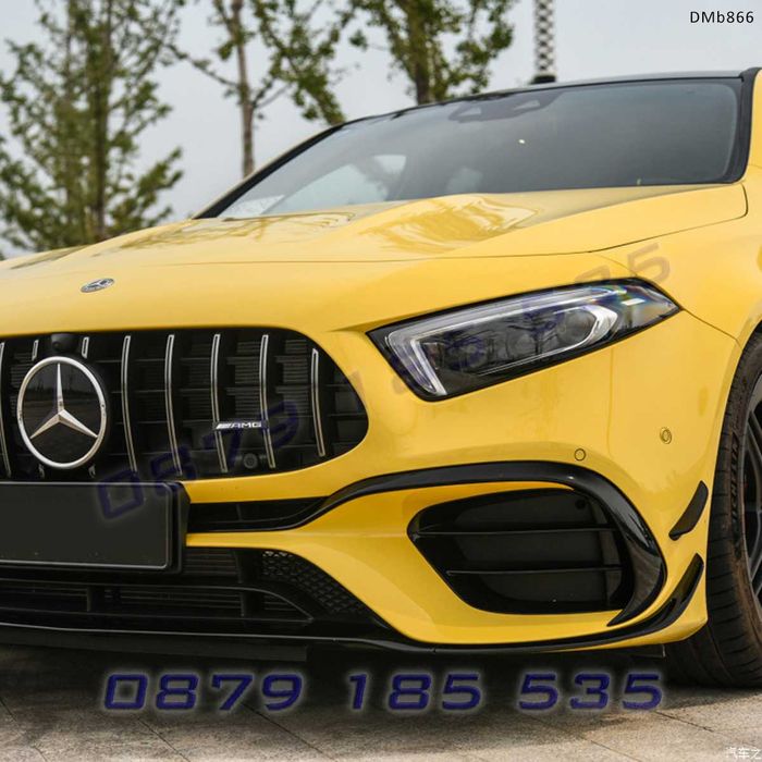 Тунинг комплект AMG спойлер преден сплитер Mercedes A W177 facelift