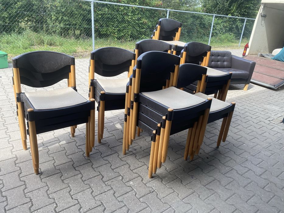 Scaune lemn/plastic made in Germany, calitative si practice, multe buc