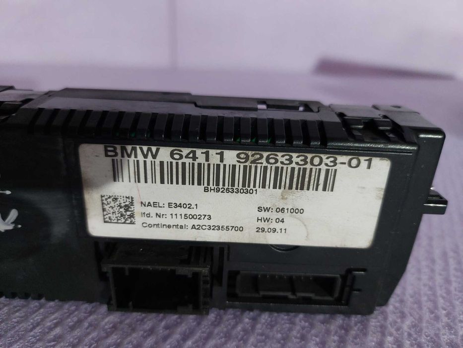 Panou comanda AC clima BMW E81 E82 E84 E87 E88 E90 E91 E92 E93