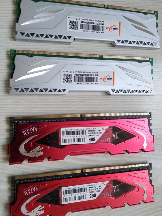 Оперативная память DDR-3 DDR-4   4 Плашки по8Gb каждая