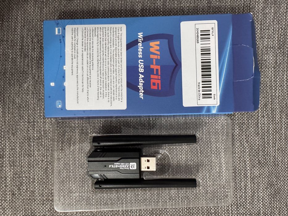 Adaptor Wireless USB WiFi 6 + Bluetooth 5.4