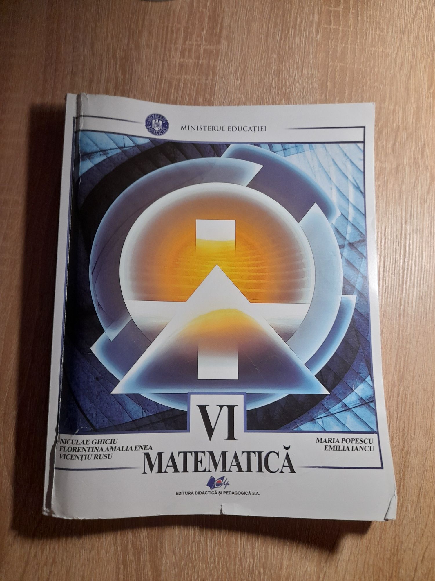 Vând manual de matematică clada a 6 a