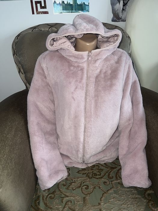 Geacă pufoasă cu două fețe fete sau damă