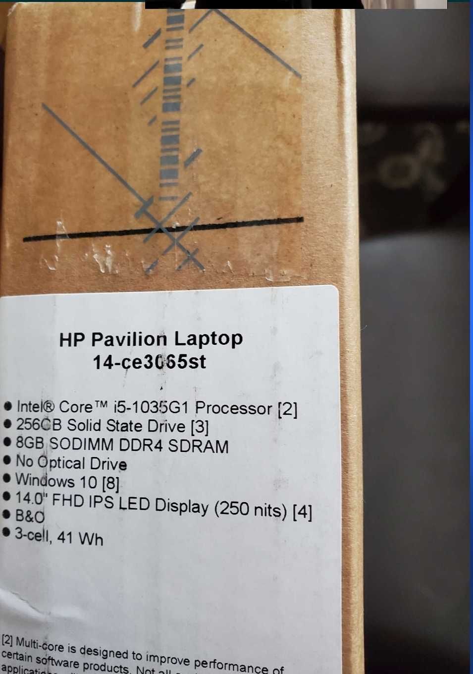 HP Pavilion 14-ce3065st Подсветка Intel i5  8GB 256 SSD Windows 10 НОВ