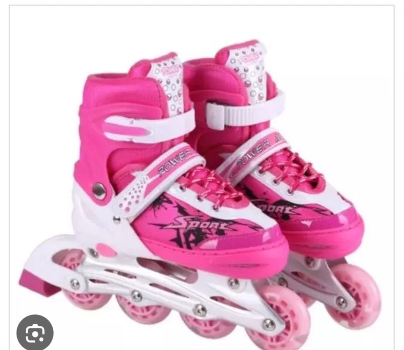 Ролики розовые детские