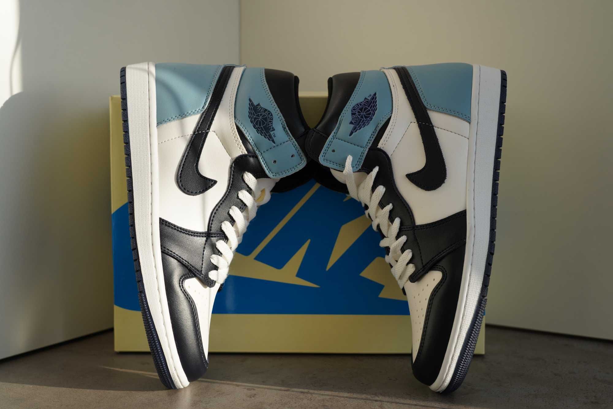 Adidași Jordan 1 OBSIDIAN - Toate Mărimile Disponibile, Cu Cutie