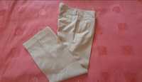 Pantaloni de vara din  in, noi, clasici, bej, 38