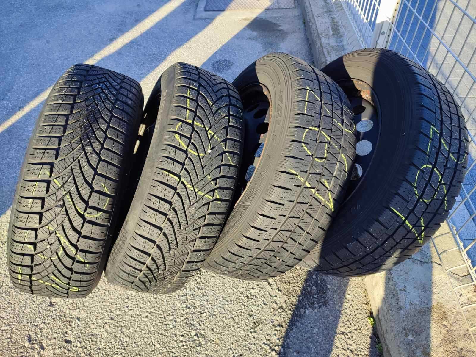 261 - 4бр. Стоманени джанти 17'' 5x108 с гуми 215/60R17 Opel Vivaro