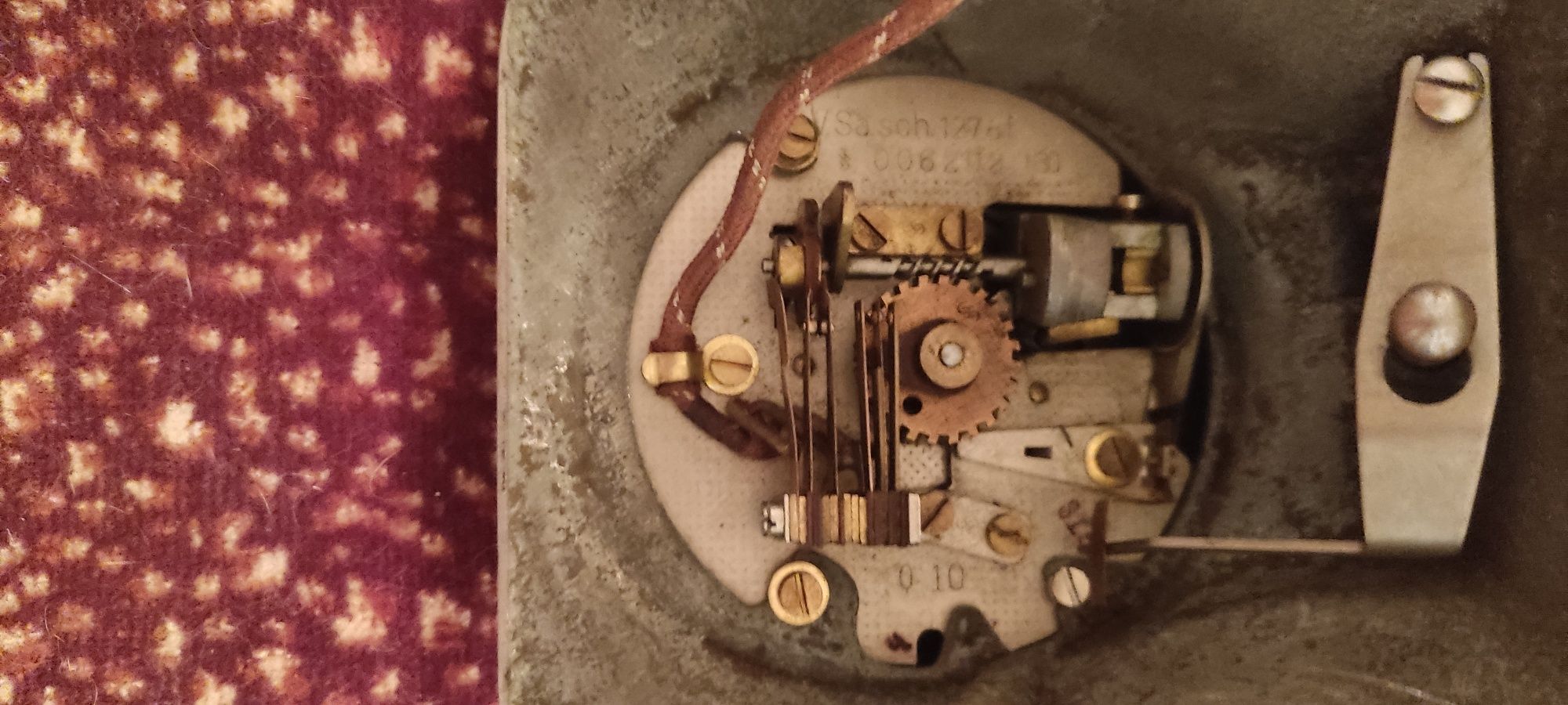 Стар шайбов неръждаем метален телефон SIEMENS-W28 1938 г..