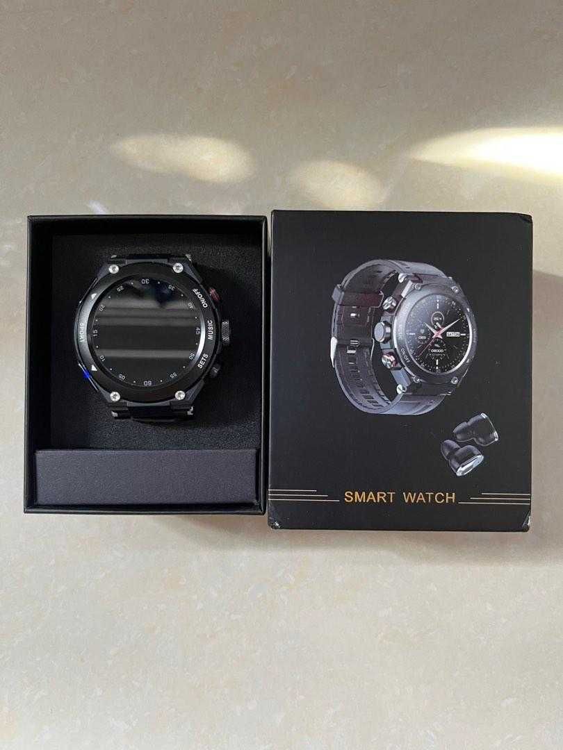 Smartwatch 2in1 cu casti premium integrate (folosit puțin)