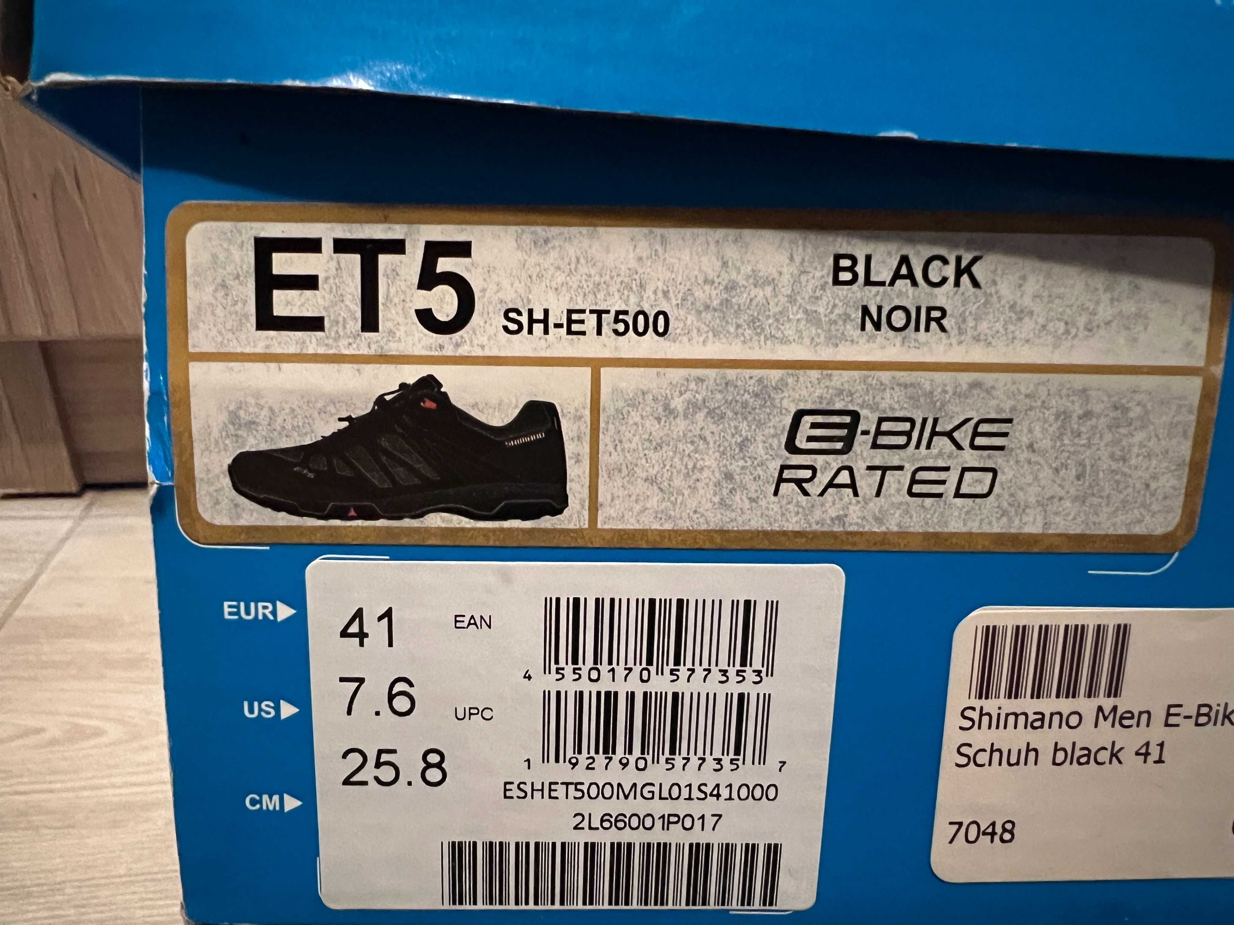 shimano SH-ET500 обувки за колоездене чисто нови с кутия номер 41