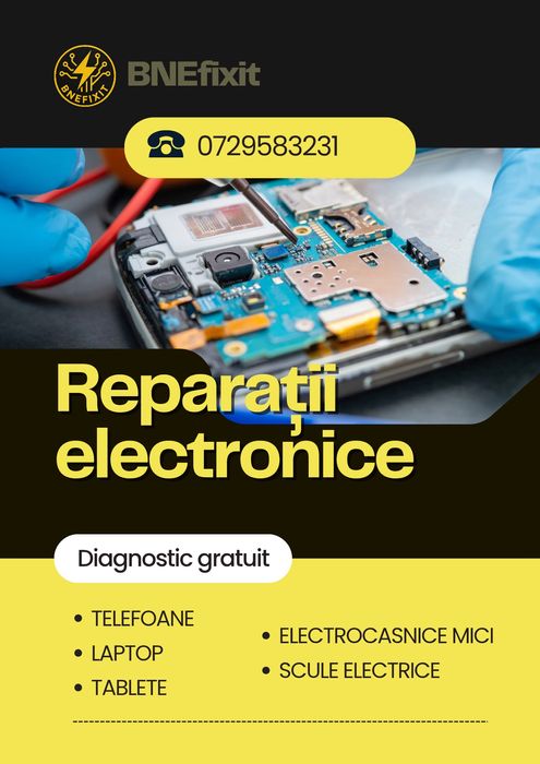Reparatii electronice (Telefoane, Laptop-uri, Scule electrice)