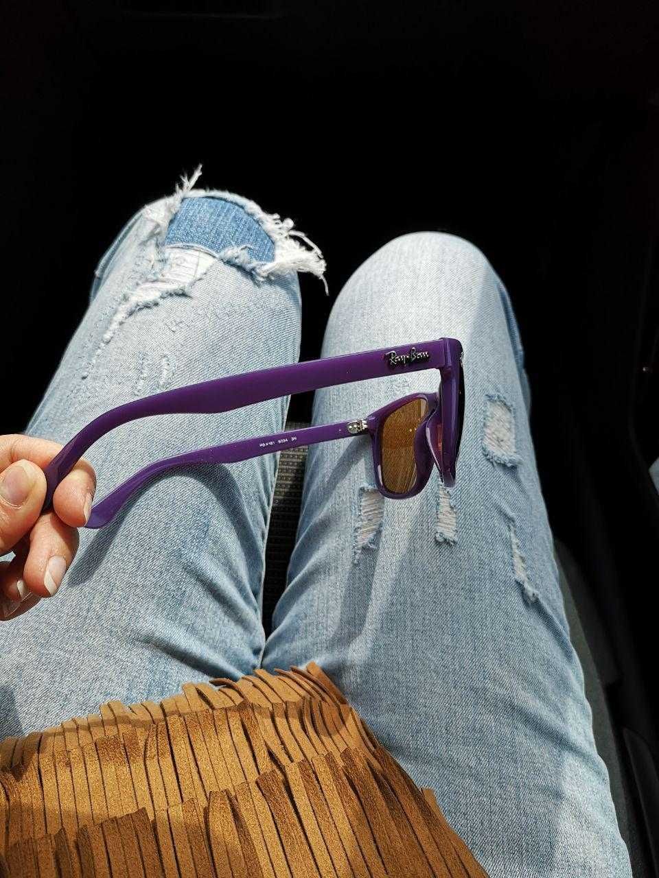 Ray ban лилави оригинални слънчеви очила за унисекс