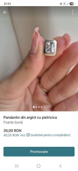 Vand bijuterii din argint