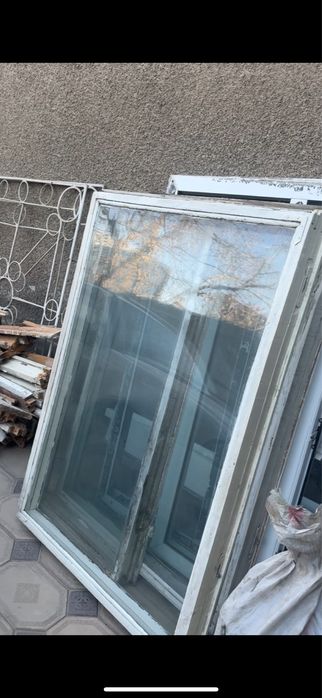 Окна алюминевые, деревянные