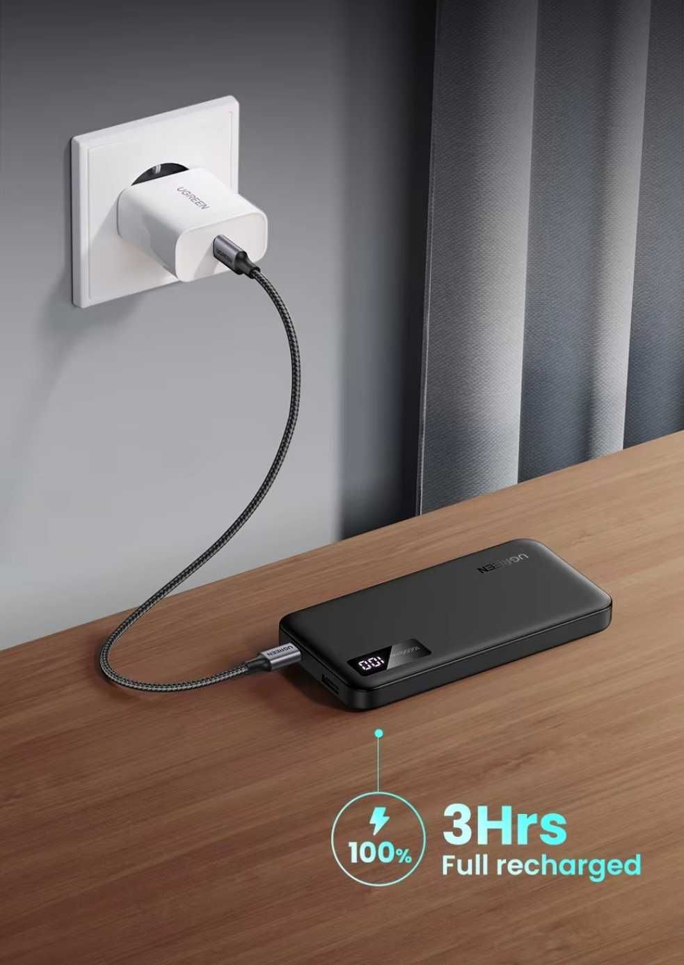 Ugreen PB311 mini Power Bank 10000mAh PD 20W + 22.5W QC3.0 iPhone 16